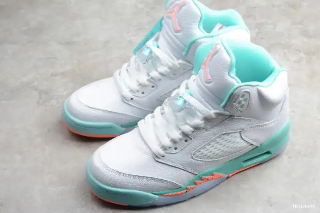 Cheap TBkick Jordan Light 5 Aqua Air GS 440892-100 0530